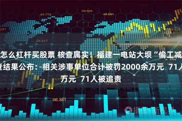 怎么杠杆买股票 核查属实！福建一电站大坝“偷工减料”调查结果公布：相关涉事单位合计被罚2000余万元  71人被追责